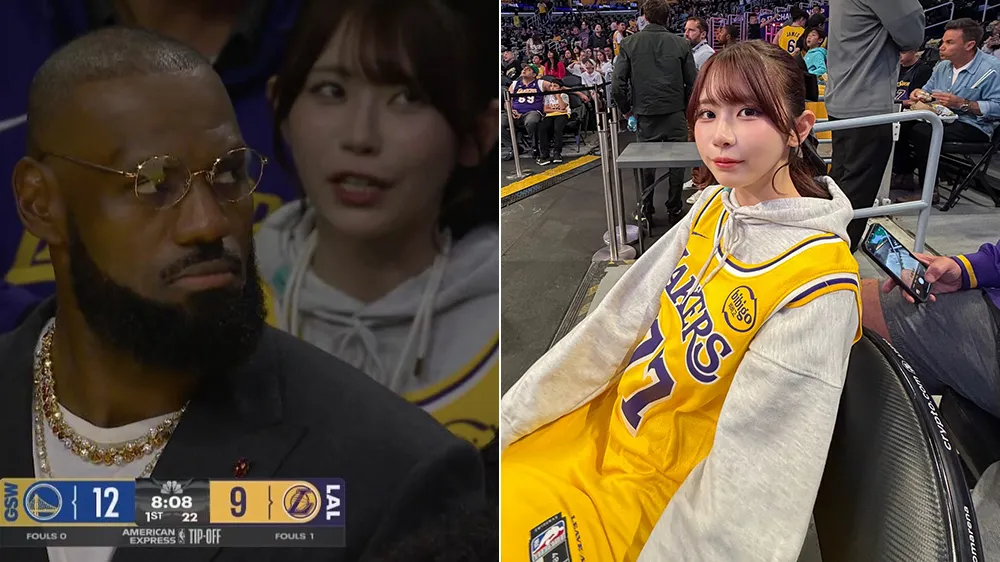 NBA開幕戰詹皇身後亞洲正妹身分揭曉 竟是「AV版赤木晴子」
