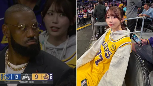 NBA開幕戰詹皇身後亞洲正妹身分揭曉 竟是「AV版赤木晴子」