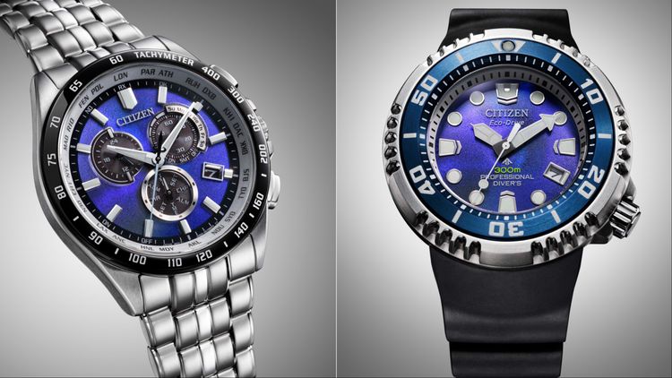 CITIZEN光動能蔚藍新作美翻　結構色錶盤還原藍洞、粼粼波光
