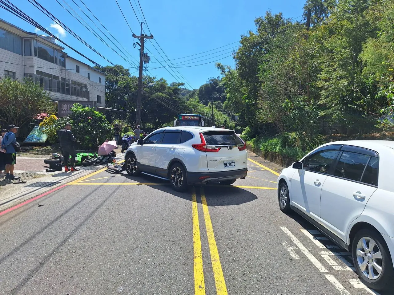 北宜公路23.1K发生车祸。警方提供