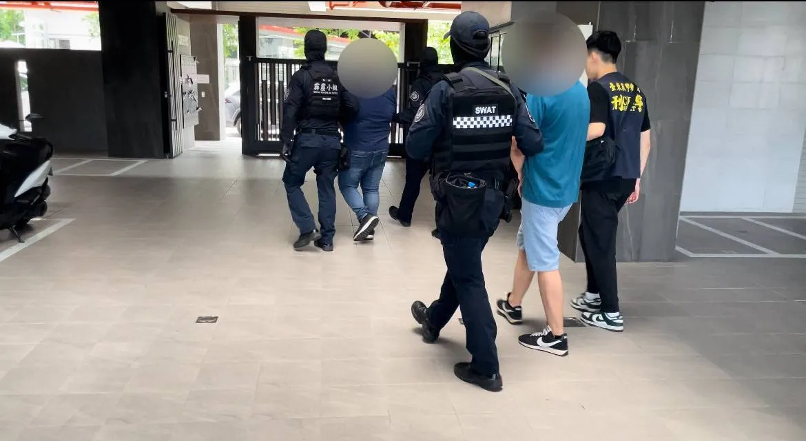 台东警方攻坚破贩毒集团。警方提供