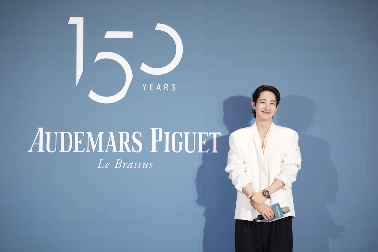 李洙赫現身AP錶Royal Oak Offshore Sunset Cocktail Party。彭欣偉攝