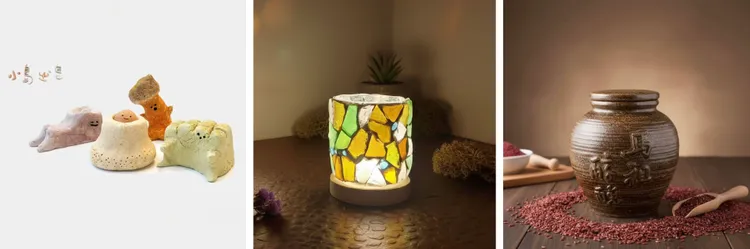 沿海手作課程人氣滿滿（由左至右：石小孩手工皂、海玻璃小夜燈、馬祖紅麴老酒釀），邀請民眾親手打造專屬北岸記憶。翻攝畫面