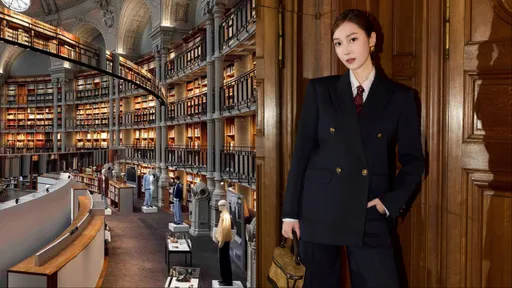 巴黎图书馆变展场! Jessica当酷飒御姐帅翻SANDRO春夏展