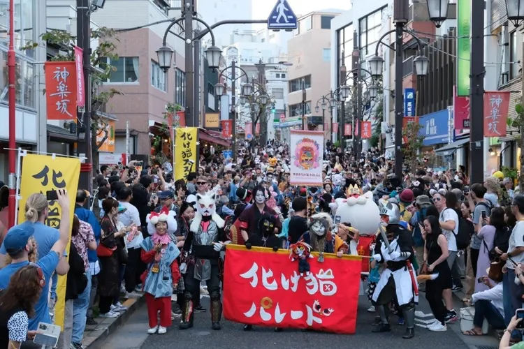 「神樂坂妖怪貓祭」是一場以「貓」為主題的參與型萬聖節活動。東京觀光事務所台灣辦事處提供