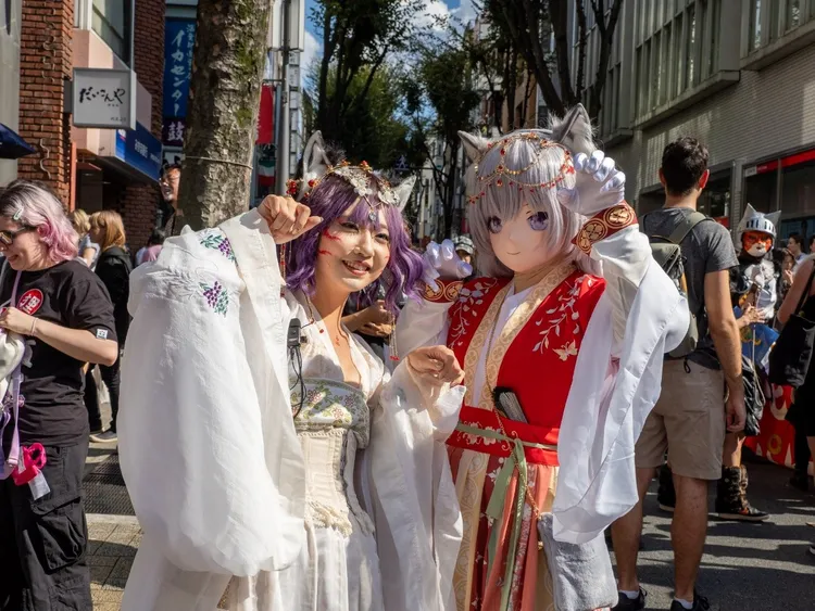 「神樂坂妖怪貓祭」一景。東京觀光事務所台灣辦事處提供