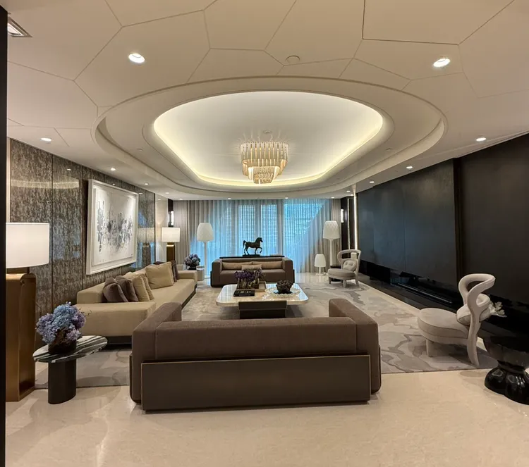 陶朱隱園內部裝潢豪華與外部美景。讀者獨家提供