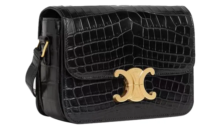 微風信義 全台獨家 CELINE TEEN TRIOMPHE鱷魚皮革手袋 價格店洽