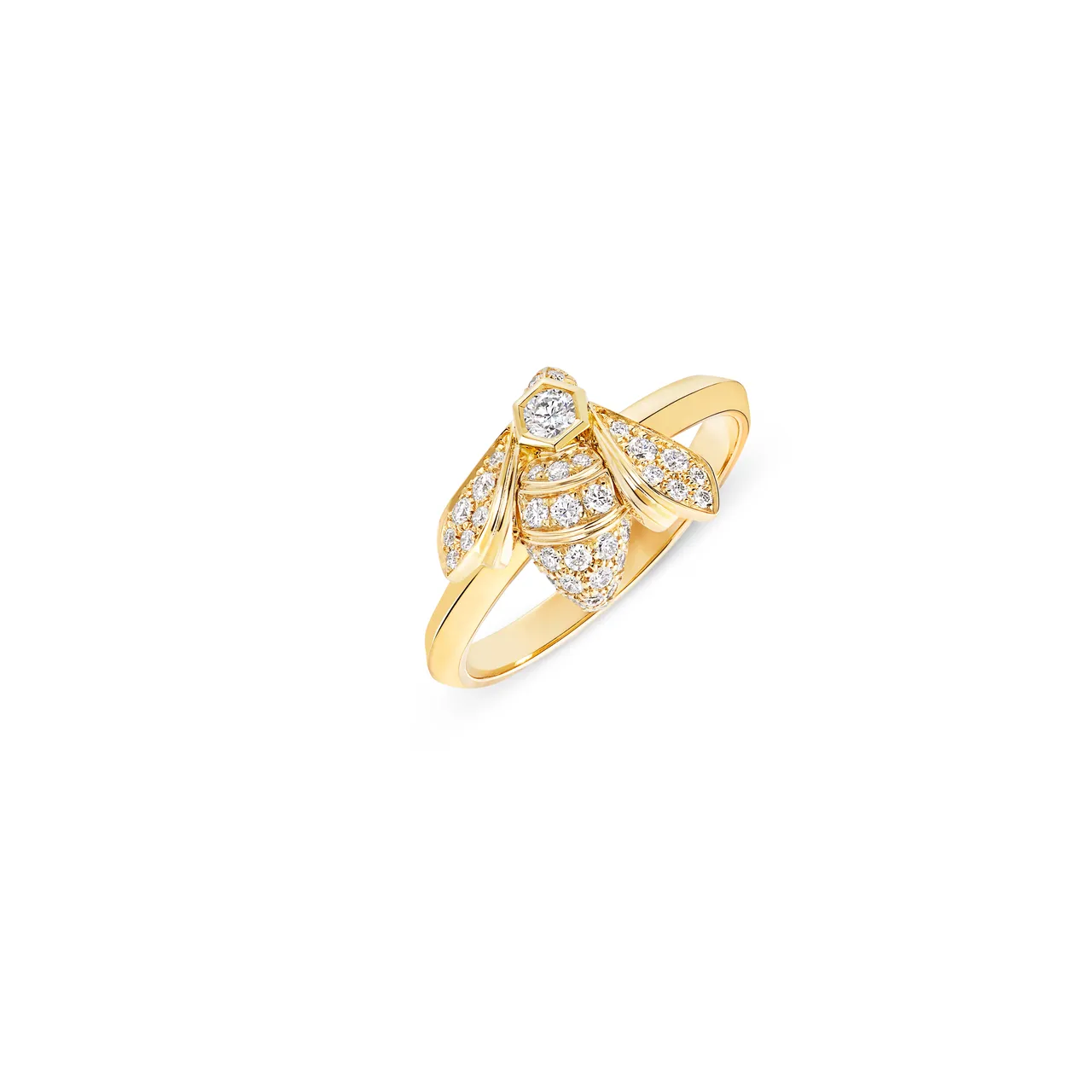 CHAUMET Bee de Chaumet 18K黄金戒指 (2025年新品),15万6000元。品牌提供