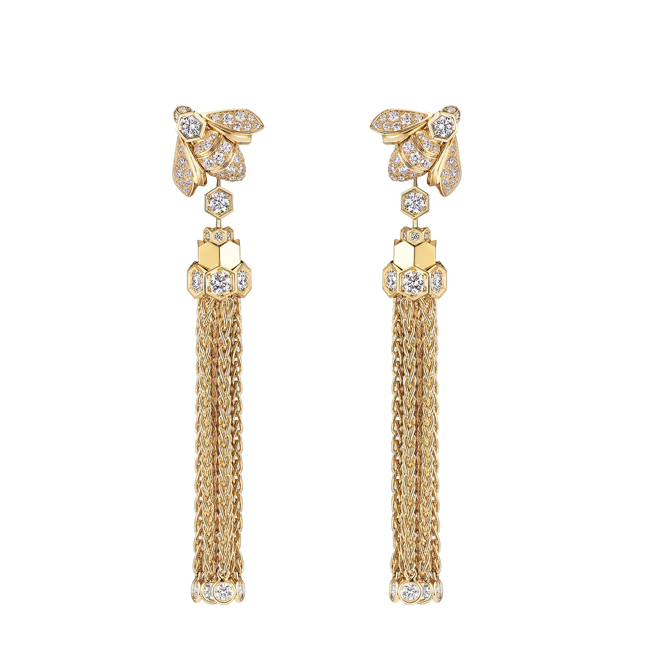 CHAUMET Bee de Chaumet 18K黄金耳环(2025年新品),81万5000元。品牌提供