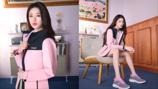 舒华俏皮嘟嘴好萌~ 无瑕美腿让SKECHERS机能装变时髦