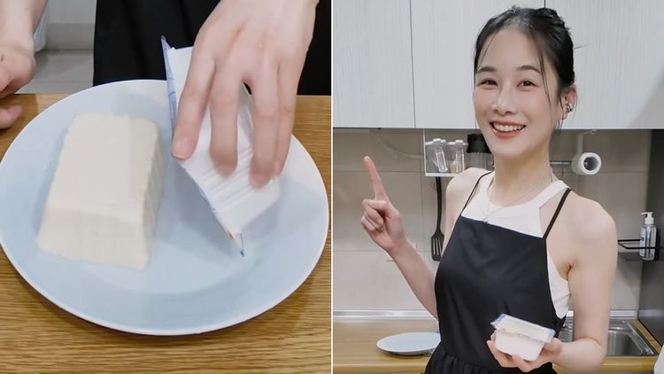 盒裝豆腐「叩叩兩聲」完美取出　千千實測！大家卻說難的是這件事