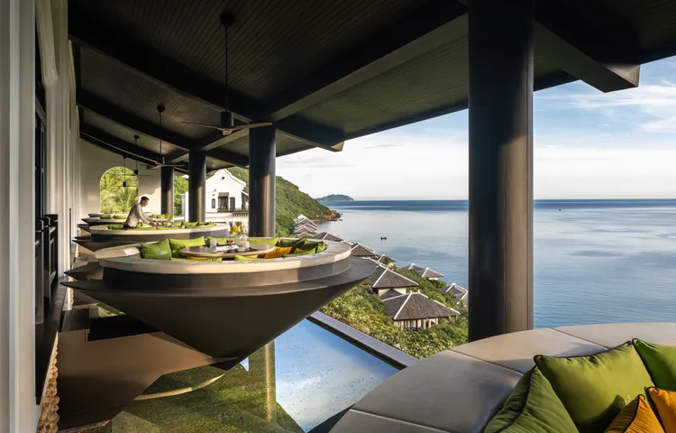 Citron戶外區共有5張用餐桌，早餐時段採先到先得，建議旅人可早點前往。峴港洲際提供