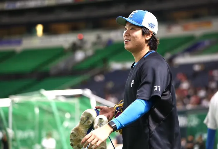 古林睿煬將首度在日本職棒季後賽出賽。翻攝自北海道日本火腿鬥士隊全球粉絲團