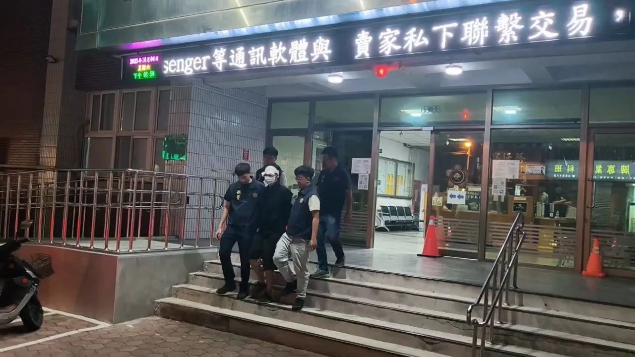 黎姓男大生被警方依强盗罪送办。民众提供