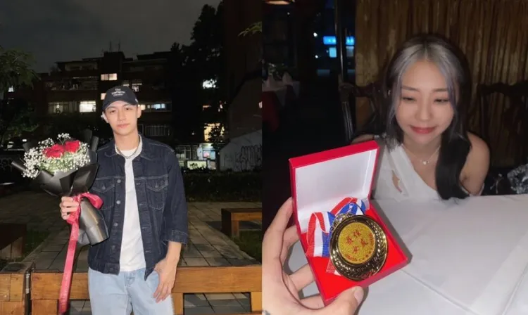 吴霏在今年5月20日高调放闪歌手女友艾薇。翻摄吴霏IG