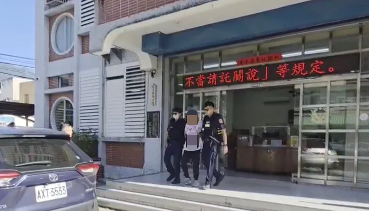 22歲廖男偷車騎到光復災區沒被警方查獲送辦。警方提供