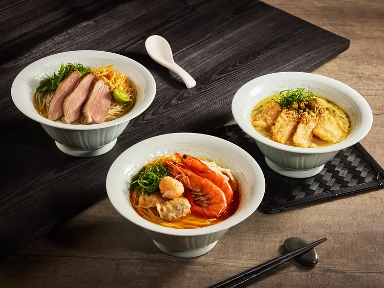 樂蝦拉麵三款招牌湯頭不可錯過。業者提供