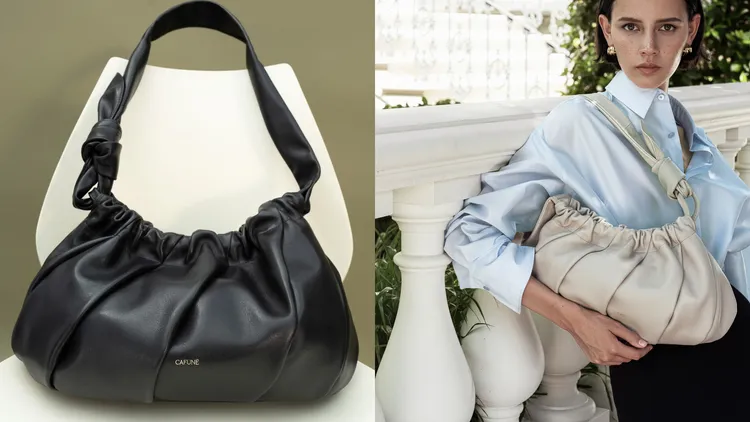 新作之一的Soft Fold Bag系列，靈感源自貝殼的靜謐力量與自然之美。品牌提供