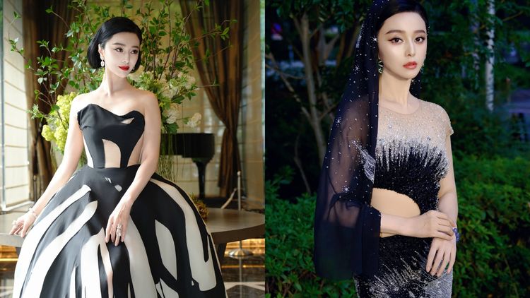 東京影展｜范冰冰紅毯美當復古女王　浪漫銀河裝腰間開洞藏心機