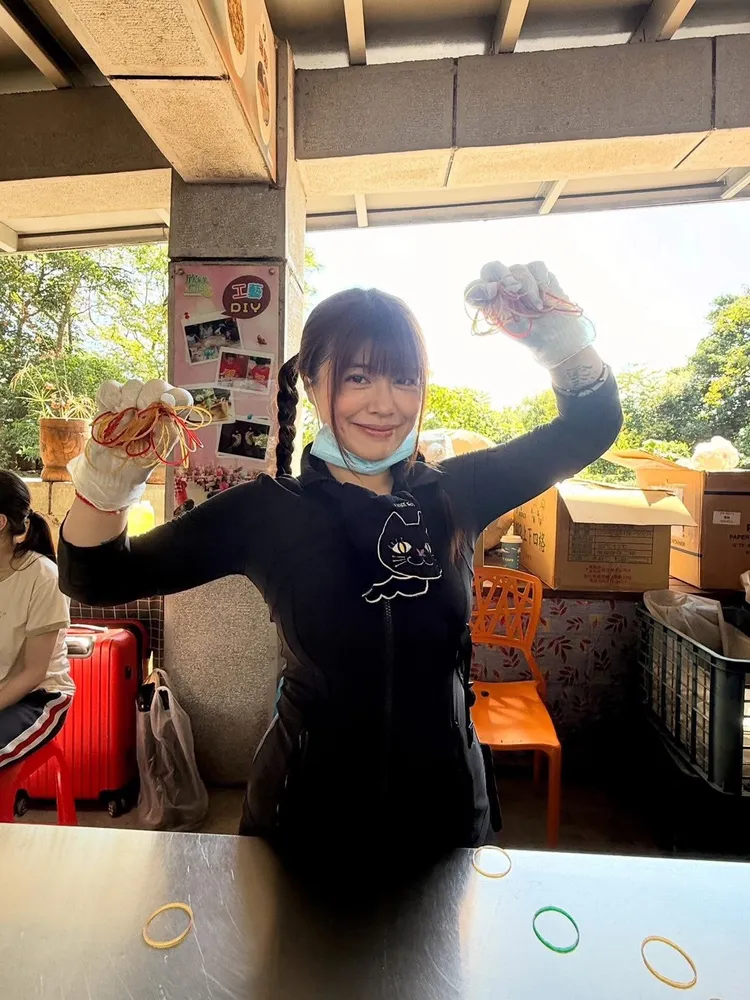 林吟蔚參加花蓮義煮團。翻攝林吟蔚臉書