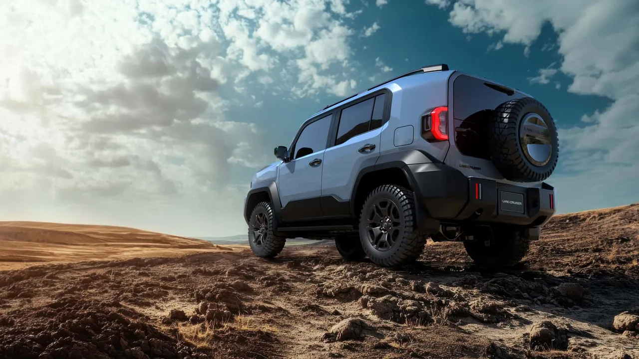 Toyota Land Cruiser FJ整体比例更接近中小型SUV。原厂照片