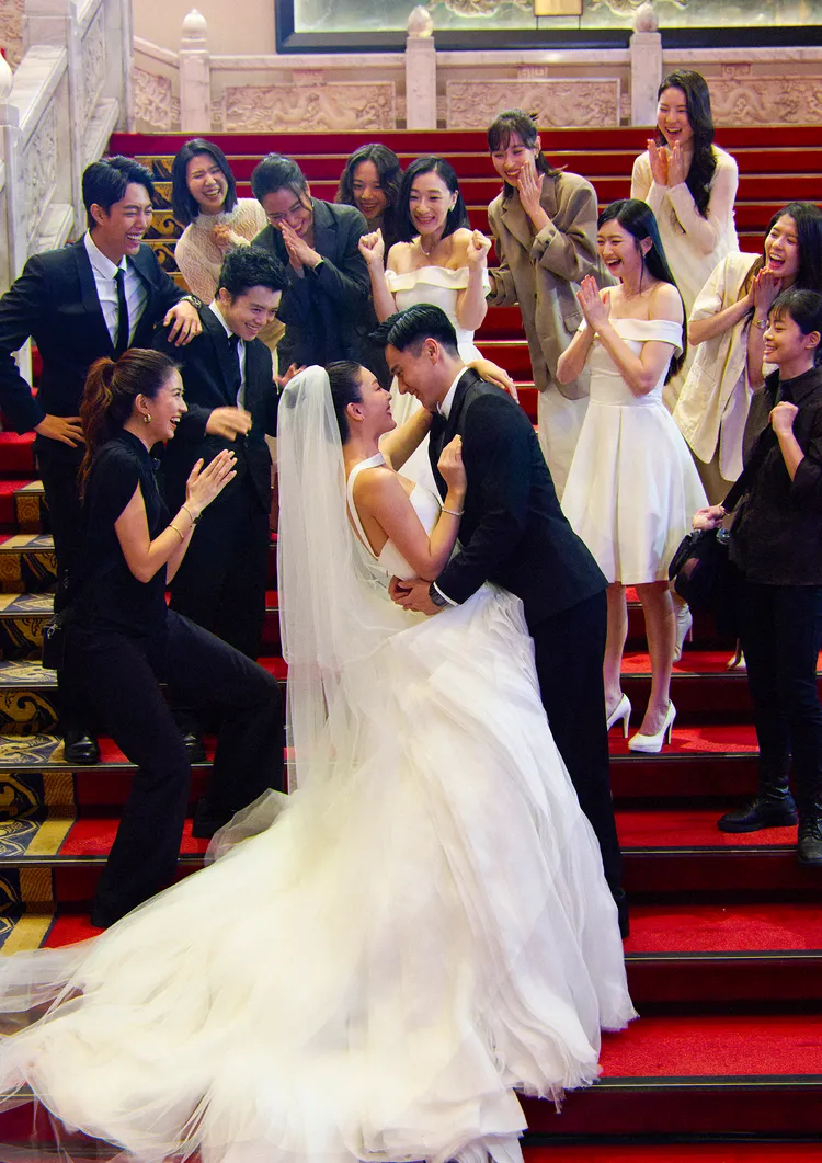 劉冠廷、余香凝新婚飛日本辦婚宴。水花電影提供