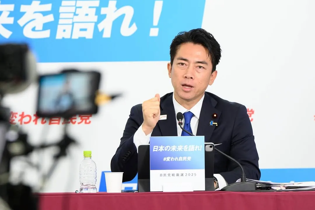 小泉进次郎角逐自民党总裁。翻摄小泉进次郎IG