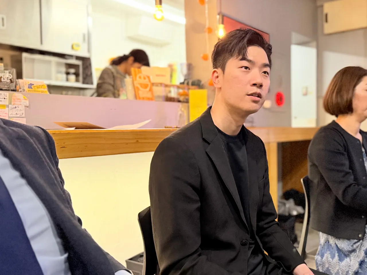 宋捷仁受访时分享日本的布局与未来台湾以及日本的扩展计划。赵筱文摄