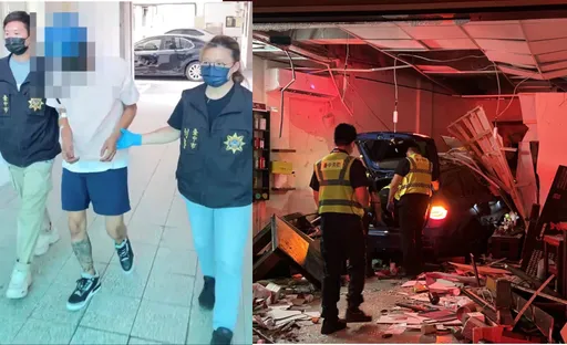 毒驾撞死老妇人 台中前科男清醒了 跛脚狼狈回警局应讯