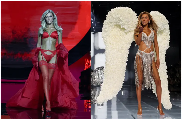 貝拉哈蒂德先前因健康問題休養，這是她重返伸展台的首次走秀。路透