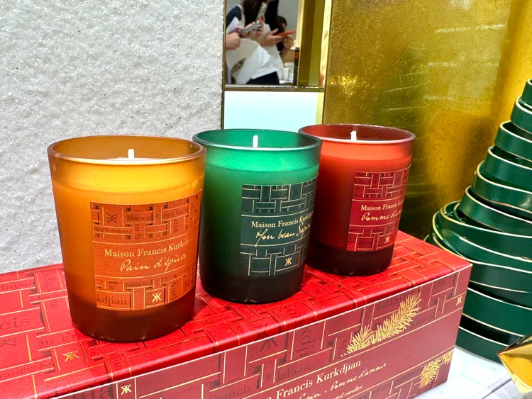 MFK限量節慶蠟燭禮盒，75g*3／4180元。張家玲攝