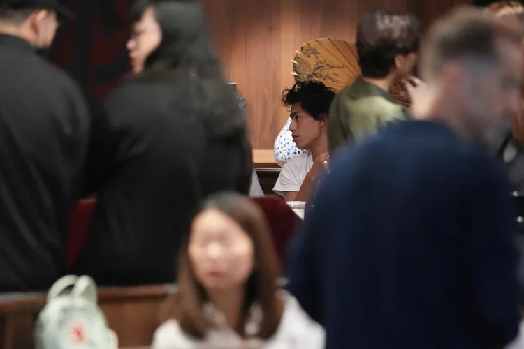 久違的朱軒洋也在慶功宴上被捕捉到。彭欣偉攝