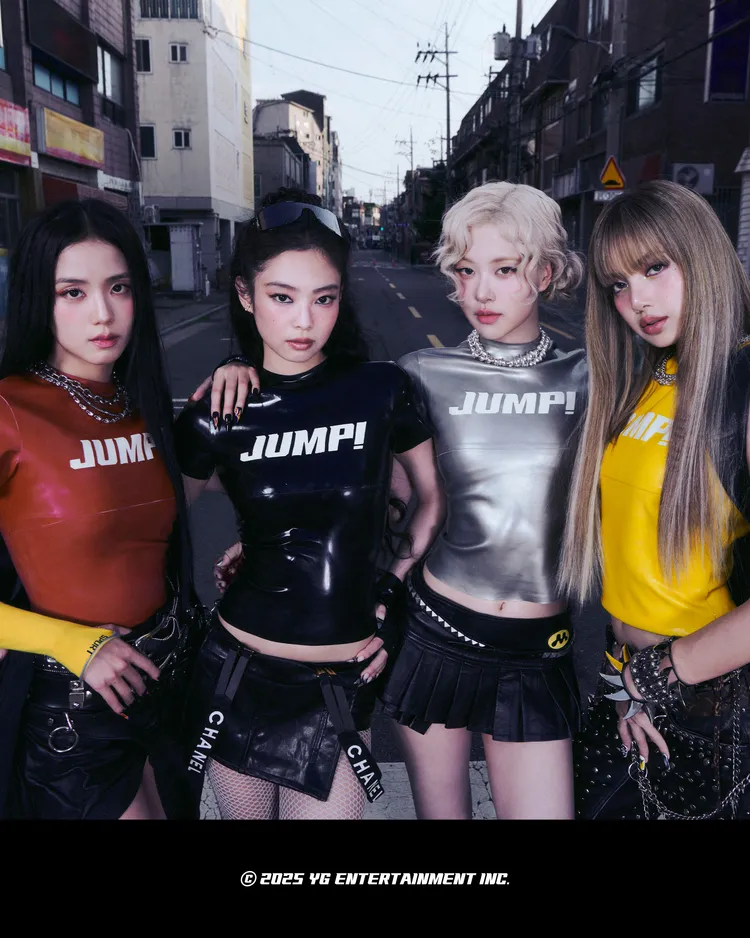 BLACKPINK時隔2年8個月推的新歌《JUMP》成績依舊耀眼。翻攝BLACKPINK X