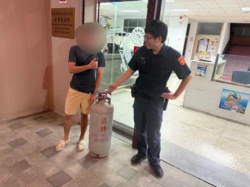 台东网红咖啡店瓦斯桶被偷 警靠这特征火速破案逮窃嫌