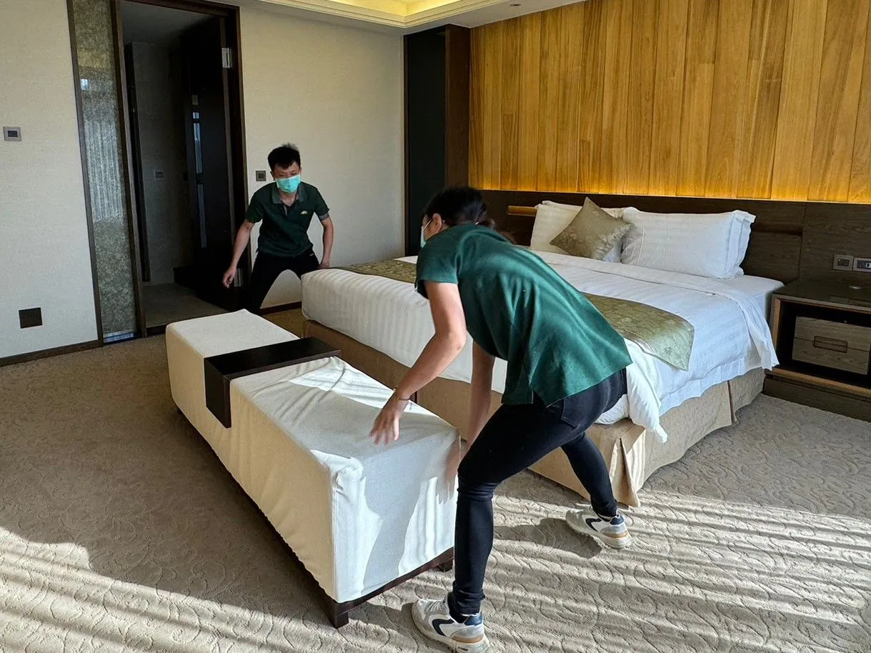 旅宿业房务员示意图。资料照