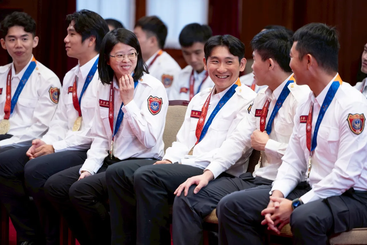 赖清德说,每一位都是「台湾之光」,要代表国人表达最深的感谢和敬意。总统府提供