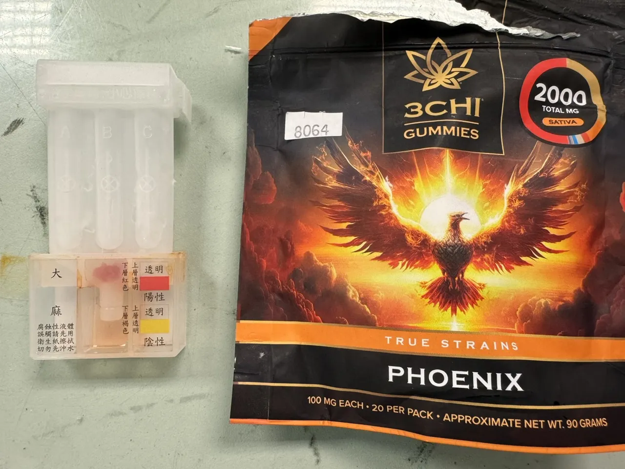 包装精美的大麻软糖。桃园查缉队提供