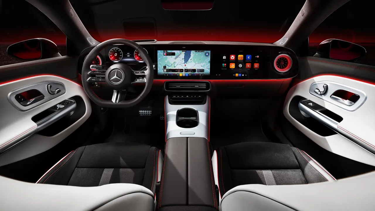 全新纯电CLA搭载Mercedes-Benz自主研发的多项跨世代创新科技。业者提供