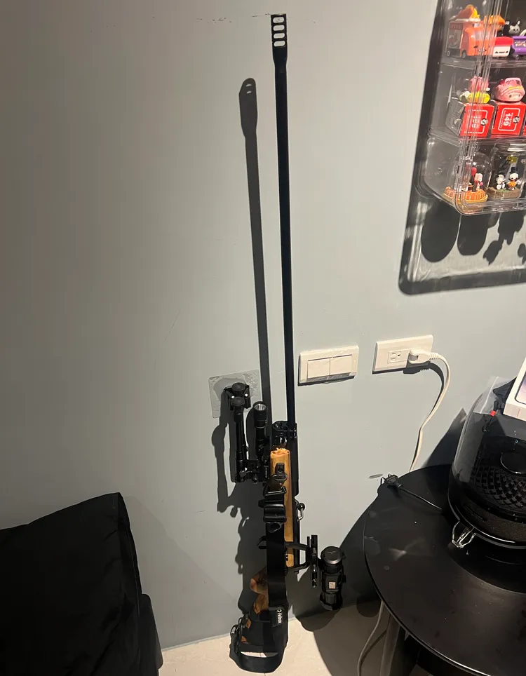 警方查獲非法獵槍。中壢警分局提供