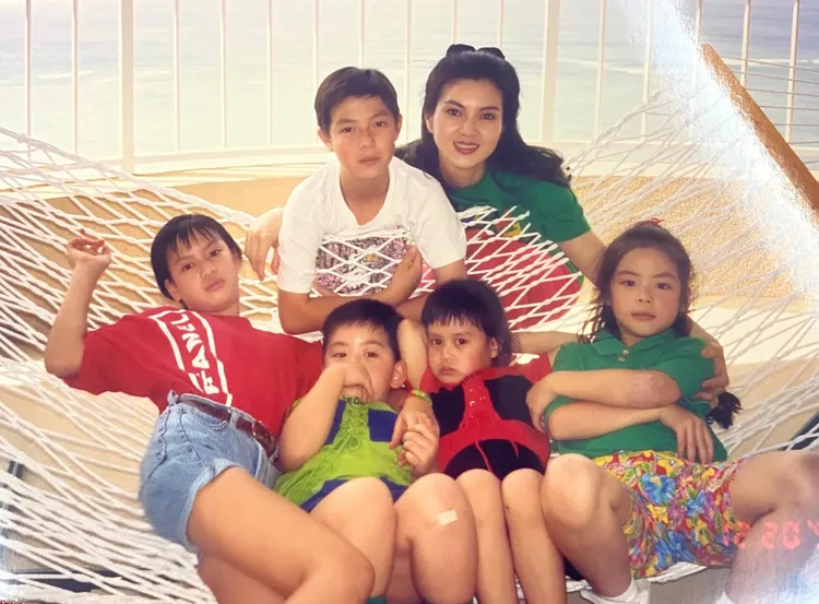 謝玲玲生了2子3女，包含一對龍鳳胎。翻攝林心兒小紅書