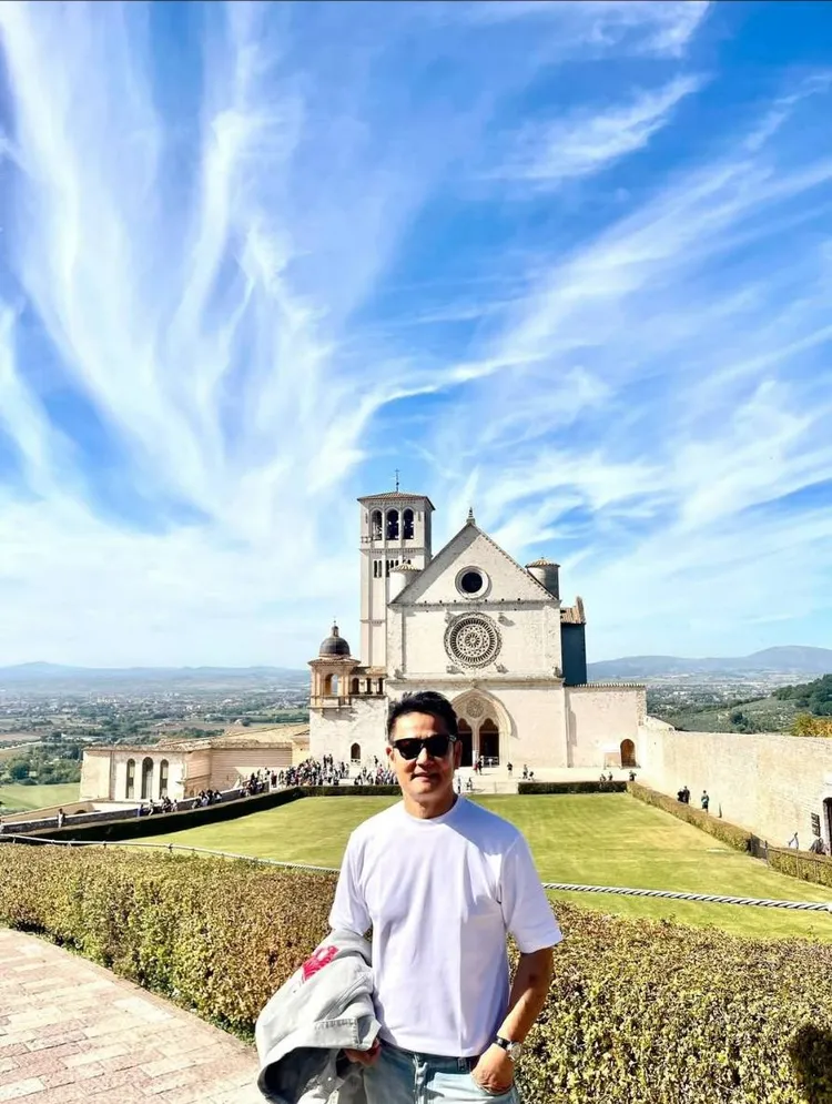 徐乃麟說，義大利北部10月的天氣和溫度很宜人，非常適合旅行。翻攝徐乃麟臉書