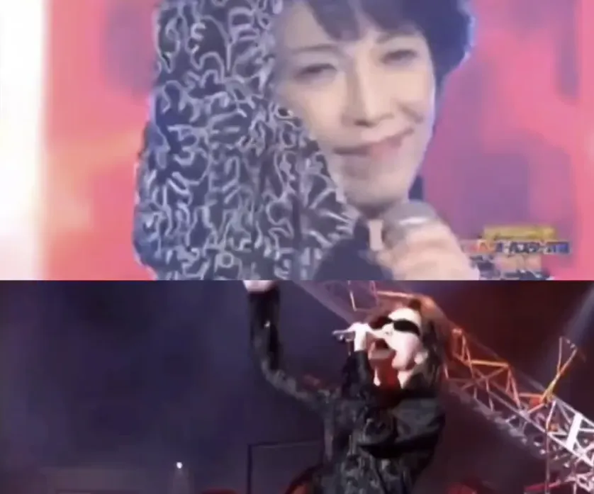 高市早苗完美复制X JAPAN的表演。翻摄自X