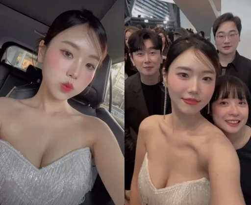 金鐘紅毯|韓國女生Judy超巨車頭燈現形 「好晃喔」邊走邊抖動