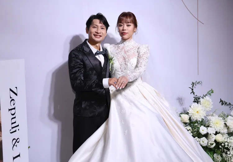 逸祥和太太幸福完婚。莊宗達攝