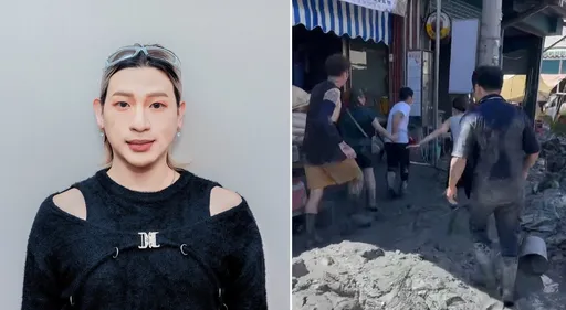 嘻小瓜救灾被阿姨当面呛「作秀」 怒反击:这里物资是我们买的