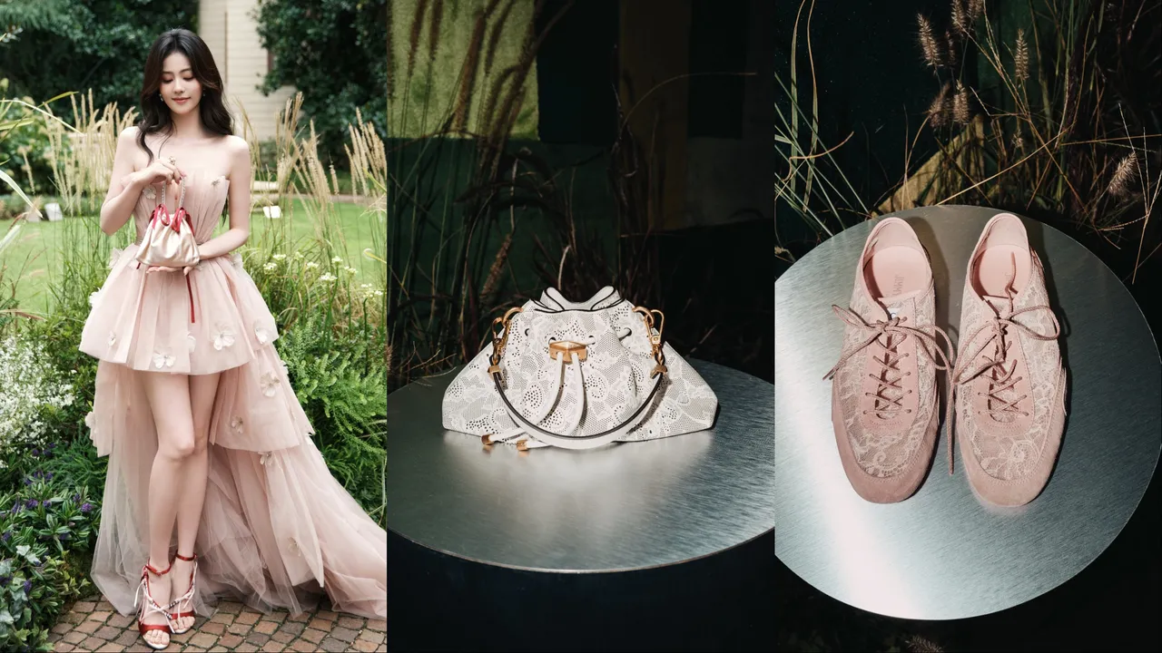 白鹿以浪漫花仙子風格欣賞Jimmy Choo 2026春夏系列。品牌提供
