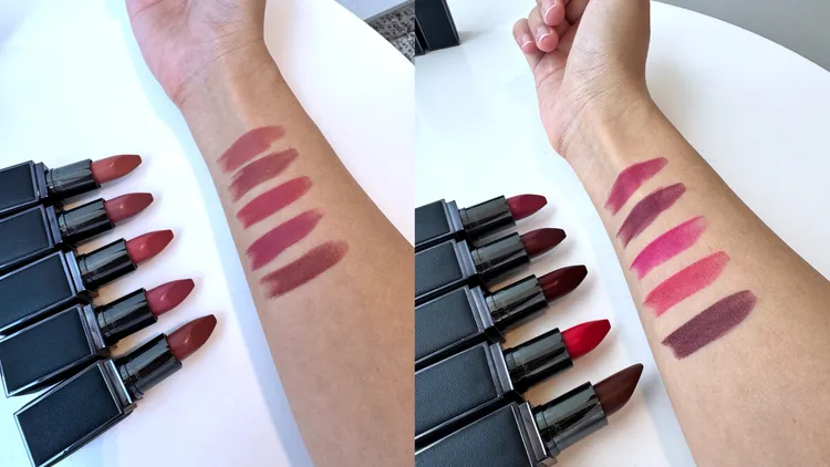 TOM FORD Fucking Fabulous液態唇膏手部試色。張家玲攝