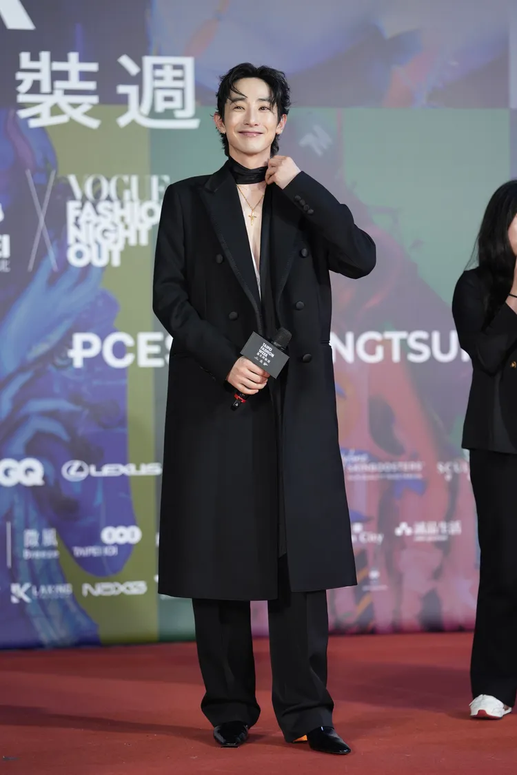 李洙赫出席台北時裝周跨界大秀。彭欣偉攝