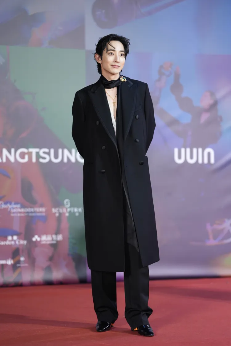 李洙赫現身台北流行音樂中心。彭欣偉攝